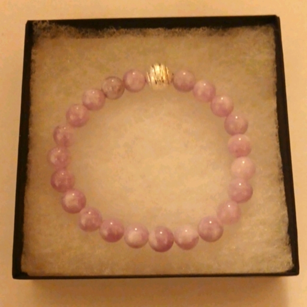 Purple Angelite Stone Bracelet